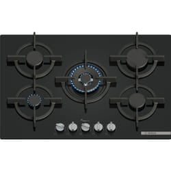 Bosch Serie 6 PPQ7A6I15 , Piano cottura a gas, 75 cm, Vetro temperato, Nero