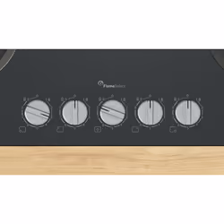 Bosch Serie 6 PPQ7A6I15 , Piano cottura a gas, 75 cm, Vetro temperato, Nero