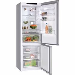 Bosch Serie 4 KGN492IAF , Frigorifero combinato da libera installazione, 203 x 70 cm, Acciaio spazzolato anti-impronta Classe A
