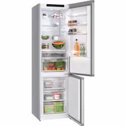 Bosch Serie 4 KGN392I1F , Frigorifero combinato da libera installazione, 203 x 60 cm, Acciaio spazzolato anti-impronta Classe A