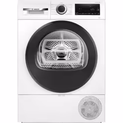 Bosch Avantixx 6 WQG24200ES, Libera installazione, Caricamento frontale, Pompa di calore, Bianco, Pulsanti, Manopola, Destra