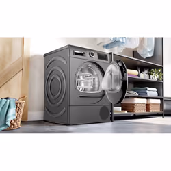 Bosch Serie 6 WQG245DRES asciugatrice Libera installazione Caricamento frontale 9 kg Grigio - Vista aggiuntiva 3