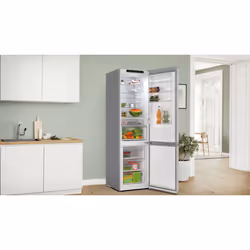 Bosch Serie 4 KGN392LAG , Frigorifero combinato da libera installazione, 203 x 60 cm, Metal look Classe A