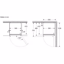 Bosch Serie 4 KSN36VLDG frigorifero Libera installazione 402 L Metallico - Vista aggiuntiva 8
