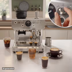 Bosch PFE403C3 Macchina per caffè espresso semiautomatica con macinacaffè 2,8 L 15 bar Acciaio inox - Vista aggiuntiva 3