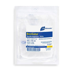 BeeSana® Compressa di garza, RÖKO, non sterile, 32 strati, 10 x cm, 1 confezione = 50 pezzi pz Set combinato