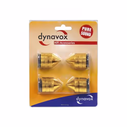 Dynavox 100818 punta e base per altoparlanti 4 pz