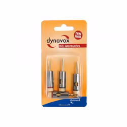 Dynavox 206436 cavo di collegamento Banana Nero, Oro, Metallico, Rosso