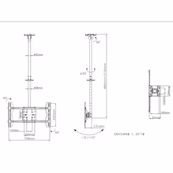 Multibrackets 5484 Supporto per display espositivi 63" Nero - Vista aggiuntiva 8