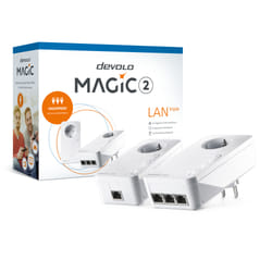 Devolo Magic 2 LAN triple Starter Kit 2400 Mbit/s Collegamento ethernet LAN Bianco 2 pz