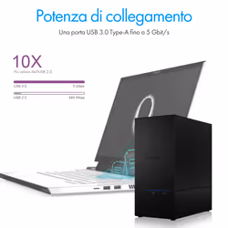 ICY BOX IB-RD3621U3 Box esterno HDD/SSD Nero 3.5" - Vista aggiuntiva 4