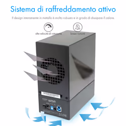 ICY BOX IB-RD3621U3 Box esterno HDD/SSD Nero 3.5" - Vista aggiuntiva 5
