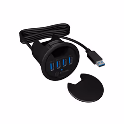 ICY BOX IB-HUB1403 USB 3.2 Gen 1 (3.1 Gen 1) Type-A 5000 Mbit/s Nero - Vista aggiuntiva 5