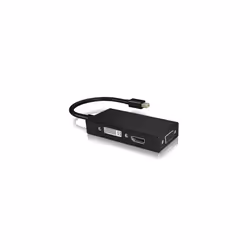 ICY BOX IB-AC1032 Mini DisplayPort DVI-D + VGA (D-Sub) + HDMI Nero - Vista aggiuntiva 5