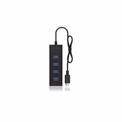 ICY BOX IB-HUB1409-C3 USB 3.2 Gen 1 (3.1 Gen 1) Type-C 5000 Mbit/s Nero - Vista aggiuntiva 4