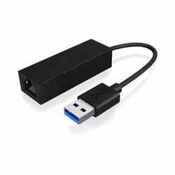 ICY BOX IB-AC501a, Cablato, USB, Ethernet, 1000 Mbit/s, Nero
