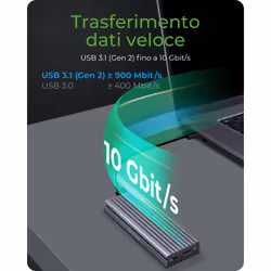 ICY BOX IB-1817M-C31 Box esterno SSD Grigio M.2 - Vista aggiuntiva 6