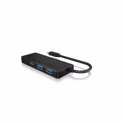 ICY BOX IB-HUB1423CR-C3, USB 3.2 Gen 1 (3.1 Gen 1) Type-C, USB 3.2 Gen 1 (3.1 Gen 1) Type-A, USB tipo-C, 5000 Mbit/s, Nero, P ...