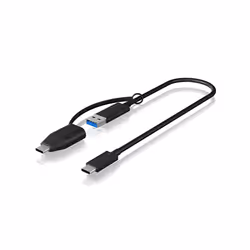 ICY BOX IB-CB033, 0,35 m, USB C, USB A, USB 3.2 Gen 2 (3.1 Gen 2), 10 Gbit/s, Nero