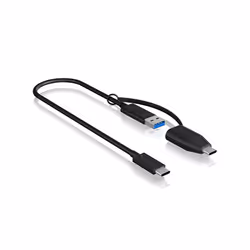 ICY BOX IB-CB033 cavo USB USB 3.2 Gen 2 (3.1 Gen 2) 0,35 m USB C USB A Nero