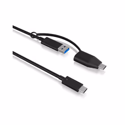 ICY BOX IB-CB033 cavo USB USB 3.2 Gen 2 (3.1 Gen 2) 0,35 m USB C USB A Nero - Vista aggiuntiva 4