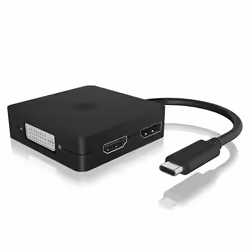 ICY BOX IB-DK1104-C adattatore grafico USB Nero