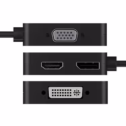 ICY BOX IB-DK1104-C adattatore grafico USB Nero - Vista aggiuntiva 4