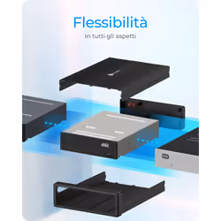 ICY BOX IB-525-U3 box per lettore ottico 13,3 cm (5.25") SATA III Nero - Vista aggiuntiva 5