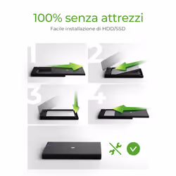 ICY BOX IB-200T-C3 Box esterno SSD Nero 2.5" - Vista aggiuntiva 4