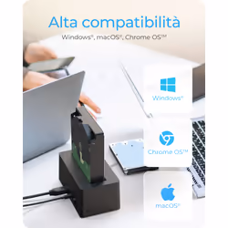 ICY BOX IB-1121-U3 USB 3.2 Gen 1 (3.1 Gen 1) Type-A Nero - Vista aggiuntiva 6