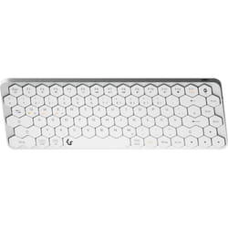 KeySonic KSK-5020BT-S tastiera Ufficio Bluetooth QWERTZ Tedesco Alluminio, Bianco