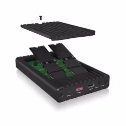 ICY BOX IB-2817MCL-C31 Box esterno SSD Nero M.2 Alimentazione USB - Vista aggiuntiva 4