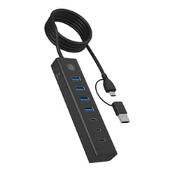 ICY BOX IB-HUB1737-C3 USB 3.2 Gen 1 (3.1 Gen 1) Type-C 5000 Mbit/s Nero