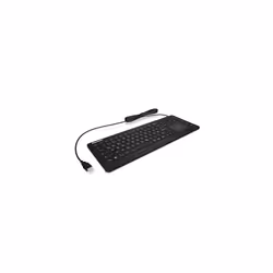 KeySonic KSK-6231INEL, Full-size (100%), Cablato, USB, Interruttore a chiave meccanica, QWERTZ, Nero