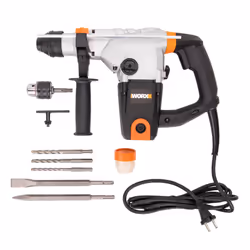 WORX WX333 trapano 750 Giri/min SDS-plus 6,1 kg Nero, Arancione, Bianco - Vista aggiuntiva 5