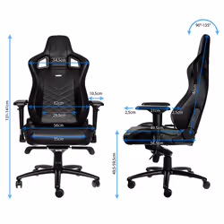 noblechairs EPIC Sedia da gaming per PC Seduta imbottita Nero - Vista aggiuntiva 7