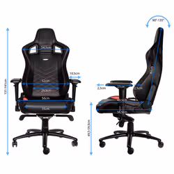 noblechairs EPIC Sedia da gaming per PC Seduta imbottita Nero, Rosso - Vista aggiuntiva 6