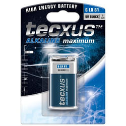 Tecxus 6LR61 1-BL Batteria monouso 9V Alcalino