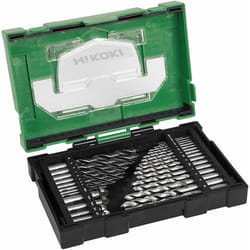 Hikoki - 40030031 hss per trapano svasatura e set di 40030031 29 pezzi (Box iii), 10 w, 240 v