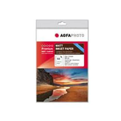 AgfaPhoto AP13050A4M carta inkjet A4 (210x297 mm) Opaco 50 fogli Rosso, Bianco