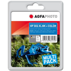AgfaPhoto APHP301XLSET cartuccia d'inchiostro 2 pz Nero, Ciano, Magenta, Giallo