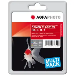 Multipack Agfa Photo nero / ciano / magenta / giallo APCCLI551XLSET