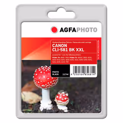 AgfaPhoto APCCLI581XXLBK, Nero per foto, 11,7 ml, 1 pz