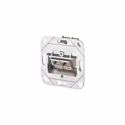 METZ CONNECT E-DAT 2x UP0 Cat.6A, RJ-45, 6a, Argento, Metallo, 69,9 mm, 32,9 mm