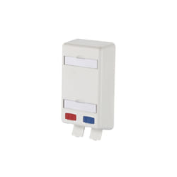 METZ CONNECT 1309150102-E presa energia 2 x RJ-45 Blu, Grigio, Rosso