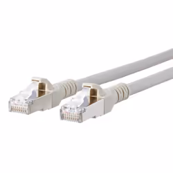 BTR NETCOM Cat6A, 0.5m, 0,5 m, Cat6a, RJ-45, RJ-45, Grigio