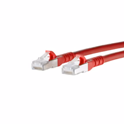 METZ CONNECT Cat6A S/FTP, 0.5m, 0,5 m, Cat6a, S/FTP (S-STP), RJ-45, RJ-45, Rosso