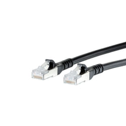 METZ CONNECT Cat.6A cavo di rete Nero 2 m Cat6a S/FTP (S-STP)