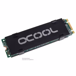 Alphacool HDX - M.2 SSD M01 M.2 NVMe SSD Dissipatore di calore/Radiatore Nero - Vista aggiuntiva 4