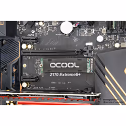 Alphacool HDX - M.2 SSD M01 M.2 NVMe SSD Dissipatore di calore/Radiatore Nero - Vista aggiuntiva 6